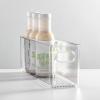 imagemDesign Plastic Kitchen Organizer  Storage Holder Bin with Handles for Pantry Cupboard Cabinet FridgeFreezer Shelves and Counter  Holds Canned Food Snacks Drinks and Sauces  6 Pack  Clear