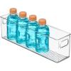 imagemDesign Plastic Kitchen Organizer  Storage Holder Bin with Handles for Pantry Cupboard Cabinet FridgeFreezer Shelves and Counter  Holds Canned Food Snacks Drinks and Sauces  6 Pack  Clear