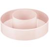 imagemDesign Plastic Lazy Susan Round Turntable Storage Tray  Rotating Organizer for Makeup Cosmetics Nail Polish Vitamins Shaving Kits Hair Spray Medical Supplies First Aid  Light PinkBlush