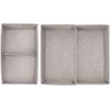 imagemDesign Fabric Drawer Organizer Bins KidsBaby Nursery Dresser Closet Shelf Playroom Organization Hold Clothes Toys Diapers Bibs Blankets Lido Collection Set of 2 3 Pack LinenTan