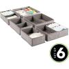 imagemDesign Fabric Drawer Organizer Bins KidsBaby Nursery Dresser Closet Shelf Playroom Organization Hold Clothes Toys Diapers Bibs Blankets Lido Collection Set of 2 3 Pack LinenTan