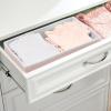 imagemDesign Set of 6 Storage Boxes  Bedroom Organiser Boxes for Lingerie Socks Bras and Accessories  Clothes Storage for Bedrooms  PinkWhite