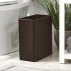 imagemDesign Decorative Trash Can 12quot x 625quot x 13quot Black Steel 10 Liter26 Gallon CapacityBronze