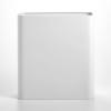 imagemDesign Decorative Trash Can 12quot x 625quot x 13quot Black Steel 10 Liter26 Gallon CapacityWhite