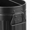 imagemDesign Large Steel Free Standing Toilet Paper Organizer 6Roll Tissue Storage Holder Container Bin for Bathroom Floor Fits Under Sink Vanity Shelf In Cabinet or Corner Oscar Collection  BlackBlack