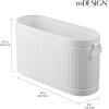 imagemDesign Large Steel Free Standing Toilet Paper Organizer 6Roll Tissue Storage Holder Container Bin for Bathroom Floor Fits Under Sink Vanity Shelf In Cabinet or Corner Oscar Collection  BlackWhite