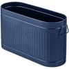 imagemDesign Large Steel Free Standing Toilet Paper Organizer 6Roll Tissue Storage Holder Container Bin for Bathroom Floor Fits Under Sink Vanity Shelf In Cabinet or Corner Oscar Collection  BlackNavy