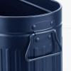 imagemDesign Large Steel Free Standing Toilet Paper Organizer 6Roll Tissue Storage Holder Container Bin for Bathroom Floor Fits Under Sink Vanity Shelf In Cabinet or Corner Oscar Collection  BlackNavy
