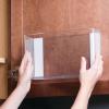 imagemDesign Plastic Adhesive Mount Storage Organizer Container for Kitchen or Pantry Wall Organization  Space Saving Holder for Sandwich Bags Foil  11quot Wide  Ligne Collection  2 Pack  Clear11 x 35 x 65 Pack of 2