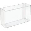 imagemDesign Plastic Adhesive Mount Storage Organizer Container for Kitchen or Pantry Wall Organization  Space Saving Holder for Sandwich Bags Foil  11quot Wide  Ligne Collection  2 Pack  Clear11 x 35 x 65 Pack of 1