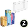 imagemDesign Plastic Adhesive Mount Storage Organizer Container for Kitchen or Pantry Wall Organization  Space Saving Holder for Sandwich Bags Foil  11quot Wide  Ligne Collection  2 Pack  Clear11 x 35 x 65 Pack of 2