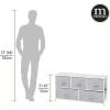 imagemDesign Chest of Drawers  Wide Set of Drawers with Wooden Top Shelf  Clothing Storage Tower for Socks Underwear Accessories  PinkRose GoldGray