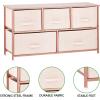 imagemDesign Chest of Drawers  Wide Set of Drawers with Wooden Top Shelf  Clothing Storage Tower for Socks Underwear Accessories  PinkRose GoldLight PinkRose Gold