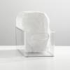 imagemDesign Plastic Long Stackable Storage Organizer Container Organization Bin wHandles for Kitchen Pantry Fridge Freezer Cabinet Perfect to Hold Breast Milk  Ligne Collection  Clear16 x 6 x 5 Pack of 4