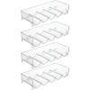 imagemDesign Plastic FreeStanding Water Bottle and Wine Rack Storage Organizer for Kitchen Countertops Table Top Pantry Fridge  Stackable  Holds 5 Bottles Each 2 Pack  ClearClear