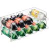 imagemDesign Plastic FreeStanding Water Bottle and Wine Rack Storage Organizer for Kitchen Countertops Table Top Pantry Fridge  Stackable  Holds 5 Bottles Each 2 Pack  ClearClear