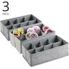imagemDesign Nursery Storage Box  Set of 38 Pocket Fabric Storage Box  Ideal Baby Organiser and Wardrobe Storage for Nappies and More  Grey