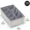 imagemDesign Nursery Storage Box  Set of 38 Pocket Fabric Storage Box  Ideal Baby Organiser and Wardrobe Storage for Nappies and More  Grey