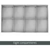 imagemDesign Nursery Storage Box  Set of 38 Pocket Fabric Storage Box  Ideal Baby Organiser and Wardrobe Storage for Nappies and More  Grey