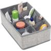 imagemDesign Nursery Storage Box  Set of 38 Pocket Fabric Storage Box  Ideal Baby Organiser and Wardrobe Storage for Nappies and More  Grey