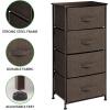 imagemDesign Tall Dresser Storage Tower Stand with 4 Removable Fabric Drawers  Steel Frame Wood Top Organizer for Bedroom Entryway Closet  Lido Collection  BlackGraphite GrayEspressoDark Brown