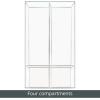 imagemDesign Plastic Divided Makeup Organizer Holder Tray for Bathroom Drawer Vanity Countertop Storage  Cosmetic Organization Holds Palettes Brushes Accessories  Lumiere Collection  Clear