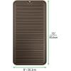 imagemDesign Premium Quality Square Pet Food and Water Bowl Feeding Mat for Dogs and Cats Waterproof NonSlip Durable Silicone Placemat  Food Safe  Small Linelle Collection  Espresso BrownEspresso Brown