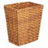 imagemDesign Small Woven Trash Can  Slim Rectangular Waste Basket  Decorative Garbage Waste Bin for Bedroom Bathroom Kitchen Home Office Craft Laundry Utility Rooms and Garage  CamelCamel