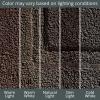 imagemDesign Soft 100 Cotton Luxury HotelStyle Rectangular Spa Mat Rug Plush Water Absorbent Decorative Border for Bathroom Vanity BathtubShower Machine Washable Long Runner  60quot x 21quot  NaturalTanChocolate