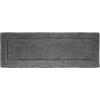 imagemDesign Soft 100 Cotton Luxury HotelStyle Rectangular Spa Mat Rug Plush Water Absorbent Decorative Border for Bathroom Vanity BathtubShower Machine Washable Long Runner  60quot x 21quot  NaturalTanCharcoal