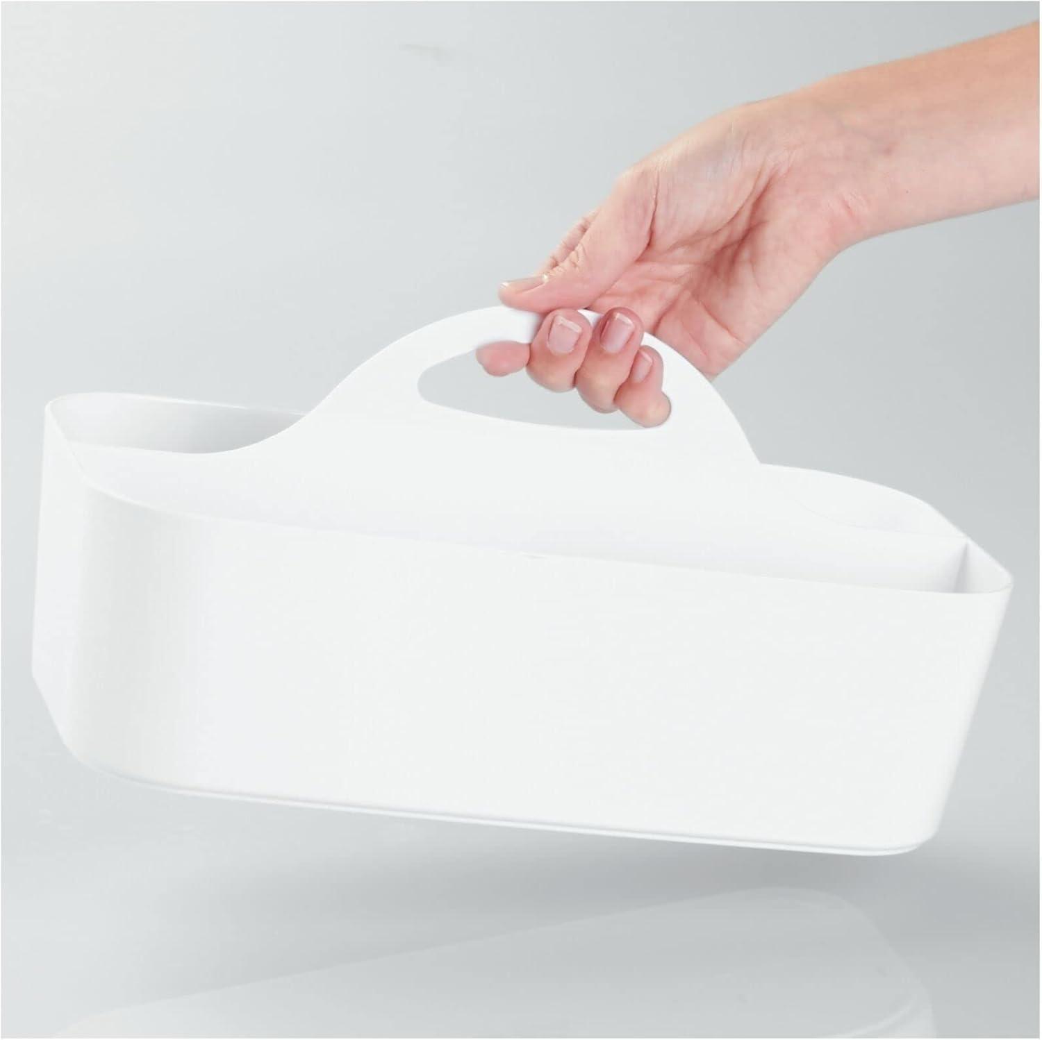 imagemDesign Bathroom Shower Caddy Tote for Shampoo Soap Razors  Medium BlackWhite