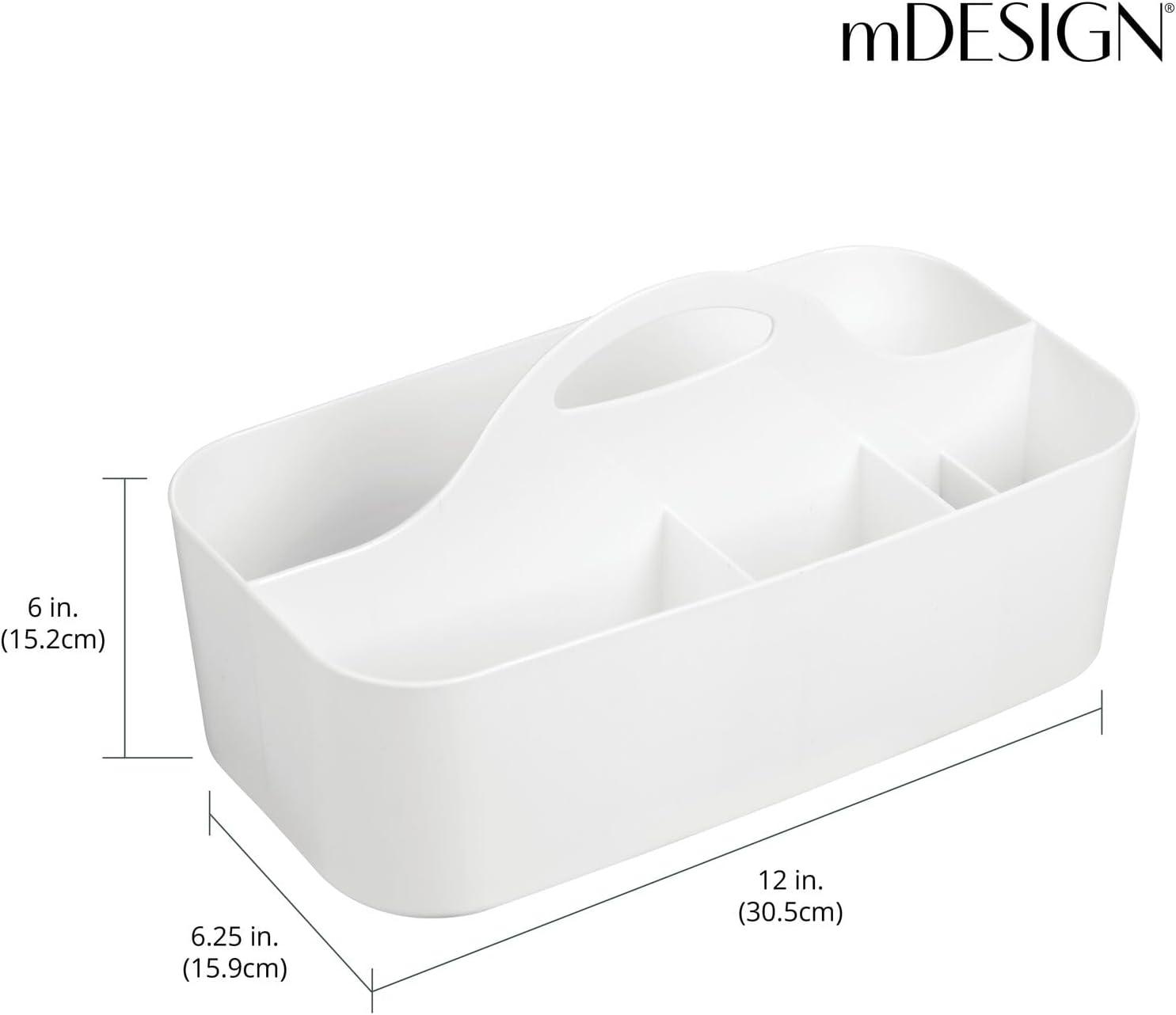 imagemDesign Bathroom Shower Caddy Tote for Shampoo Soap Razors  Medium BlackWhite
