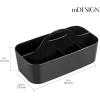 imagemDesign Bathroom Shower Caddy Tote for Shampoo Soap Razors  Medium BlackBlack