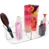 imagemDesign Bathroom Shower Caddy Tote for Shampoo Soap Razors  Medium BlackClear