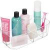 imagemDesign Bathroom Shower Caddy Tote for Shampoo Soap Razors  Medium BlackClear