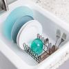 imagemDesign Dish Tray  Practical Draining Rack for Sink  Great Draining Rack  Up to 12 Plates and Cutlery  BronzeAmberBronze