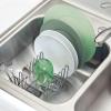 imagemDesign Dish Tray  Practical Draining Rack for Sink  Great Draining Rack  Up to 12 Plates and Cutlery  BronzeGraphiteSmoke