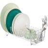 imagemDesign Dish Tray  Practical Draining Rack for Sink  Great Draining Rack  Up to 12 Plates and Cutlery  BronzeWhiteClear
