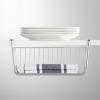 imagemDesign Metal Under Shelf Basket for Kitchen Storage  Wire Farmhouse Sliding Bin Basket for Pantry  Large Open Front Organizer for Food Drinks Snacks  Hyde Collection 2 Pack  ChromeChrome