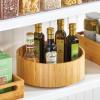 imagemDesign Lazy Susan Turntable Bamboo Spinner for Kitchen Cabinet Pantry Fridge Cupboards or Counter Fully Rotating Organizer for Food Spices or Condiments 115quot Round Echo Collection Natural115 x 42