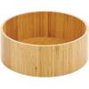 imagemDesign Lazy Susan Turntable Bamboo Spinner for Kitchen Cabinet Pantry Fridge Cupboards or Counter Fully Rotating Organizer for Food Spices or Condiments 115quot Round Echo Collection Natural115 x 42