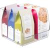 imagemDesign Modern Stackable Plastic Open Front Dip Storage Organizer Bin Basket for Kitchen Organization  Shelf Cupboard Cabinet and Pantry Organizing Decor  Ligne Collection  4 Pack  Clear775 x 775 x 625 Pack of 4