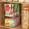 imagemDesign Modern Stackable Plastic Open Front Dip Storage Organizer Bin Basket for Kitchen Organization  Shelf Cupboard Cabinet and Pantry Organizing Decor  Ligne Collection  4 Pack  Clear775 x 775 x 625 Pack of 2