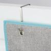 imagemDesign Fabric Hanging Organizers for Over The Door Storage in BedroomHallway Closets 3 Pocket Organizer Caddy with Hooks for Linens Clothing Accessories Lido Collection 2 Pack GrayTeal Blue