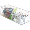 imagemDesign Plastic Video Game and DVD Storage Organizer  Game and Movie Disc Holder Bin with Handles for Home Media Console Stand and Closet Shelf  Ligne Collection  8 Pack  ClearClear