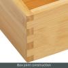 imagemDesign Bamboo Kitchen Cabinet Drawer Organizer Tray Bin  EcoFriendly Multipurpose  Use in Drawers on Countertops Shelves or in Pantry  69 x 1042 Pack  Natural Wood Finish65 x 105 x 236