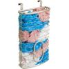 imagemDesign Steel Hanging Cabinet Storage Organizer Holder for Kitchen Pantry  Holds Plastic Sandwich Garbage Grocery and Trash Bags Wrap Foil Pack  Spira Collection  ChromePearl Champagne