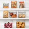 imagemDesign Plastic Pantry Organization and Storage Bin wPull Out Drawer  Stackable Kitchen Supplies Storage Container for Organizing Cabinet Fridge Freezer  Lumiere Collection  4 Pack Clear12 x 8 x 6 Pack of 2