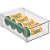 imagemDesign Plastic Pantry Organization and Storage Bin wPull Out Drawer  Stackable Kitchen Supplies Storage Container for Organizing Cabinet Fridge Freezer  Lumiere Collection  4 Pack Clear12 x 8 x 4 Pack of 2