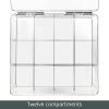 imagemDesign Tea Bag Single Serve Pouch Divided Box Holder Organizer Clear11 x 103 x 37